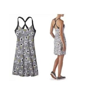 PATAGONIA Gray Floral Morning Glory Dress